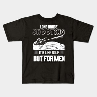 Shooting   it's like golf but Kids T-Shirt